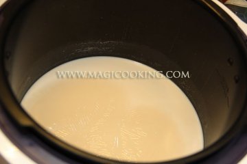 Топленое молоко в мультиварке Moulinex cook4me