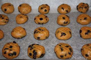 арахисовое печенье с изюмом