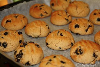арахисовое печенье с изюмом