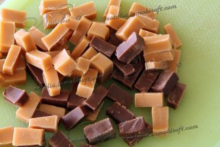 арахисовое печенье с ирисками