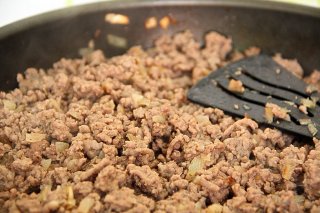 блины с мясом