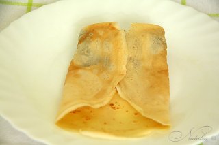 блины с мясом