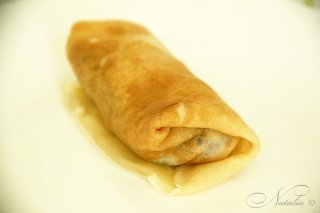 блины с мясом