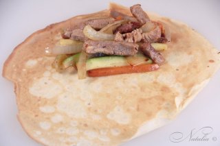 Блинчики с мясом
