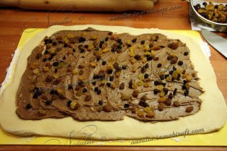 Булочки с ореховой и шоколадной пастой