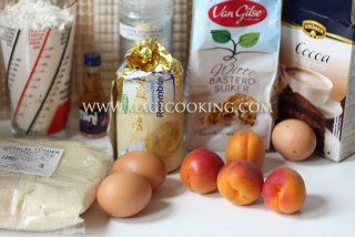 Шоколадный тарт с абрикосами и франжипаном