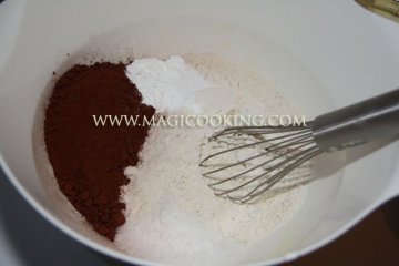 Шоколадно-банановый торт