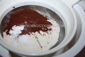 Шоколадный кекс на йогурте