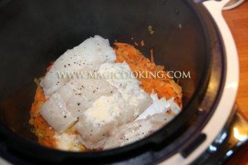 Треска под маринадом в мультиварке Moulinex cook4me