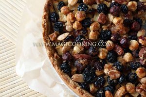 Голландский яблочный пирог "Appel-noten taart"