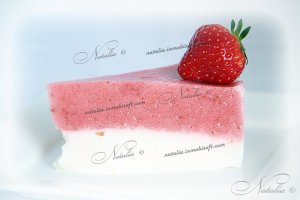 творожно-клубничный десерт