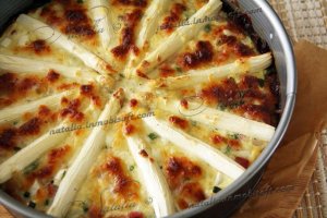 Картофельный пирог со спаржей