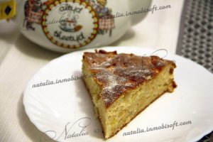 Пирог из рикотты с яблоками