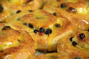 плюшки с маком и пудингом