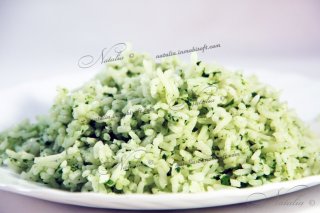 рис с лаймом и петрушкой