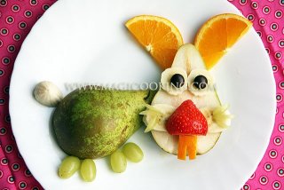 Фруктовый салат "Зайчик"