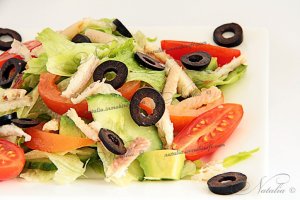 салат с угрем