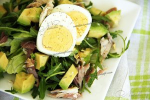 салат со скумбрией