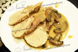 Свинина запеченная с грибами