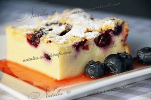 Творожник с ягодами