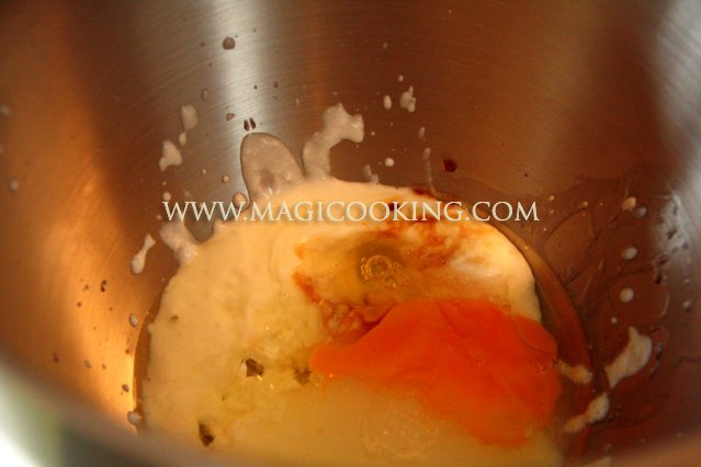 Творожная коса с марципаном