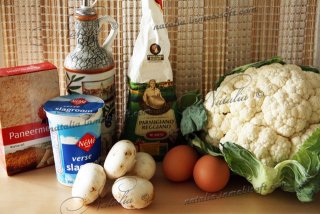 Цветная капуста с грибами