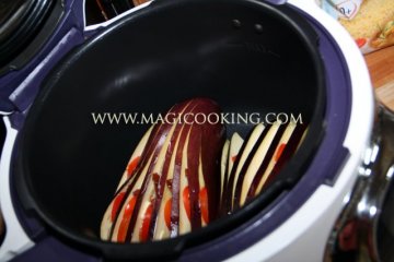 Баклажаны фаршированные в мультиварке Moulinex cook4me