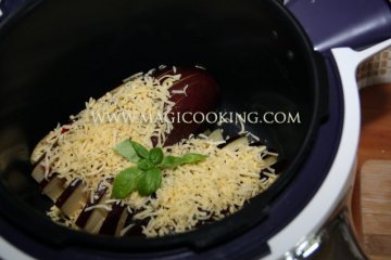 Баклажаны фаршированные в мультиварке Moulinex cook4me