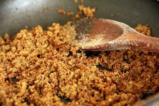 фасоль в чесночной панировке