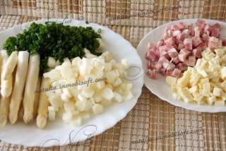 Картофельный пирог со спаржей