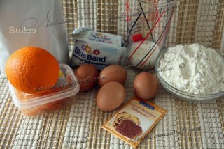 Кекс апельсиновый с цукатами