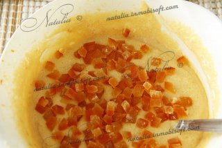 Кекс апельсиновый с цукатами