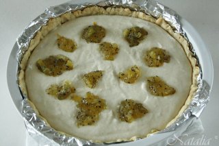 Кростата с творогом и вареньем