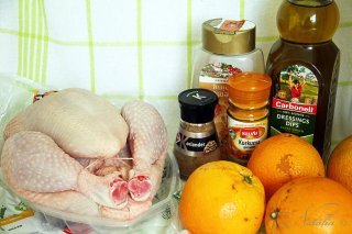 Курица в апельсинах