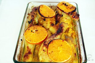 Курица в апельсинах