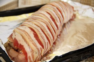 куриный рулет с грибами