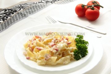 Паста в сливочном соусе