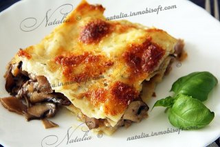 Лазанья грибная
