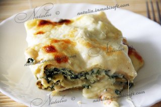 Лазанья с рикоттой и шпинатом