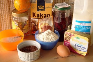 маффины шоколадно-вишневые