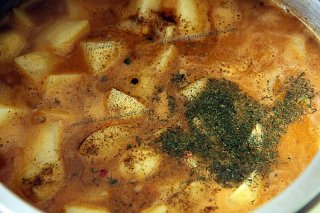 мясо с картофелем