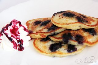 Оладушки с черникой
