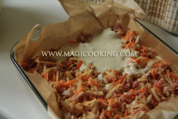 Старомодный пирог с фаршем