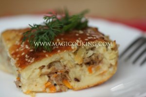 Старомодный пирог с фаршем