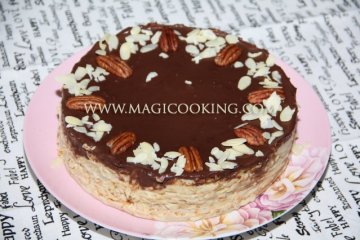 Блинный торт с заварным кремом