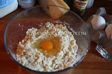 Пирог с лисичками