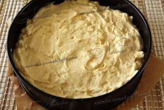 Пирог из рикотты с яблоками