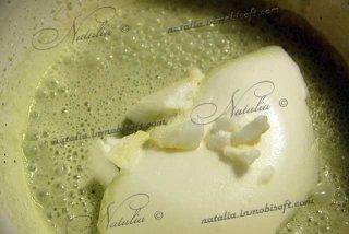 Пломбир со вкусом зеленого чая