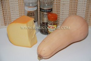 Тыква жареная с сыром