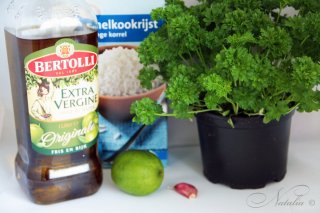 рис с лаймом и петрушкой